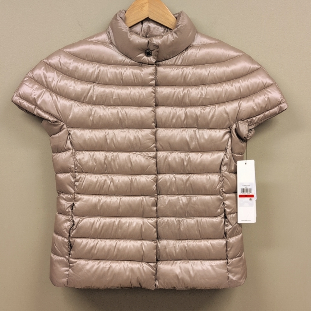 NWT Calvin Klein Sorona Aura Women's Champagne Puffer Jacket XS